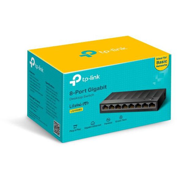 Ls1008g - Hub Switch Tp-link 8 Portas image number null