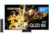 Smart TV 55” 8K Neo QLED Samsung QN55QN700BGXZD Wi-Fi Alexa Google Assistente 4 HDMI 3 USB - 55”