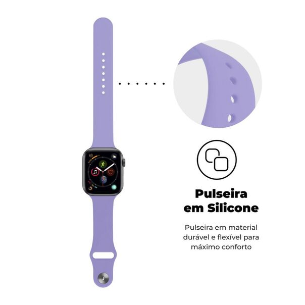 Pulseira para Apple Watch 38   40   41MM Ultra Fit - Lavanda - Gshield image number null