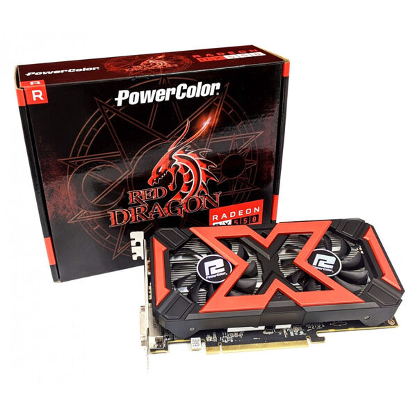 Placa De Vídeo Power Color Radeon Rx 550 4gb Red Dragon image number null