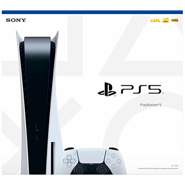 Console PlayStation 5 Standard Edition com Controle Sem Fio Dualsense - Branco image number null