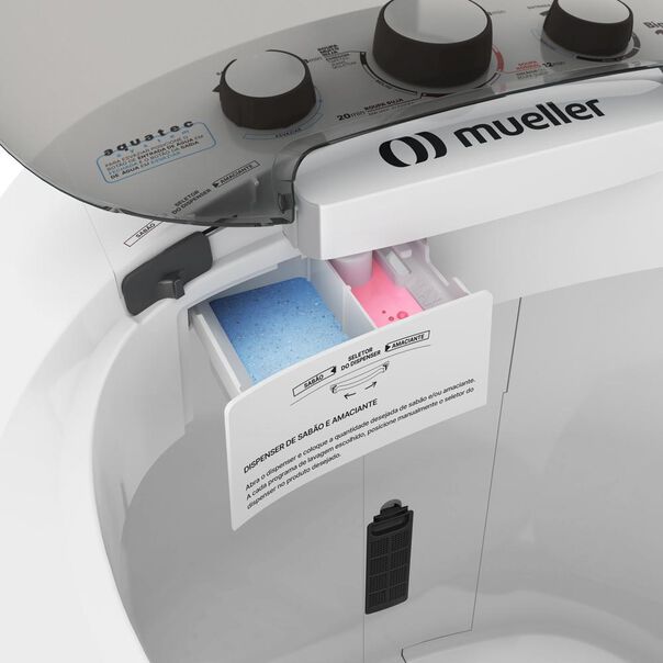 Tanquinho Máquina de lavar roupa Semiautomática Big com Aquatec 16kg Branca - Branco - 220V image number null