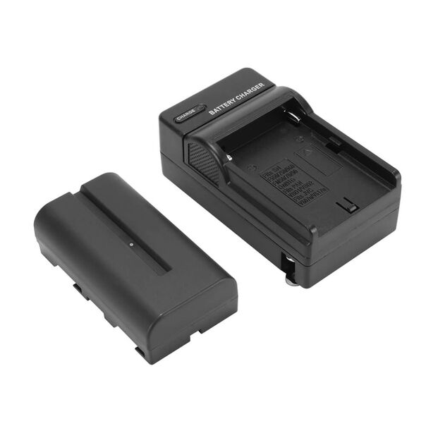 Kit Bateria e Carregador NP-F550 - NP-F570 para Sony  Monitores e Iluminadores de Led image number null
