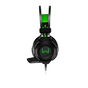 Headset Gamer Warrior Swan USB+P2 Stereo Preto-Verde - PH225 PH225