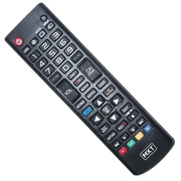 Controle Remoto MXT 01291 para TVS Compatível com LG 3D com Função Futebol AKB73975709PS image number null