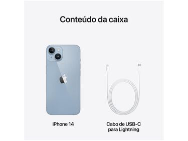 Apple iPhone 14 256GB Azul 6 1” 12MP iOS 5G  - 256GB - Azul - iPhone 14 - Tela 6 1” image number null