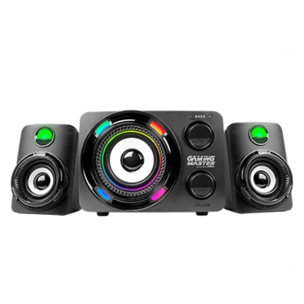 Subwoofer Gamer K-mex Stereo Ss9800 9.9w Rms  Canais 2.1  Led De 7 Cores  Preto - Ss9800u0001cb1x image number null