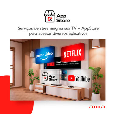 SmartTV Aiwa 43 Full HD Borda Ultrafina HDR10 Dolby Áudio AWS-TV-43-BL-01 image number null