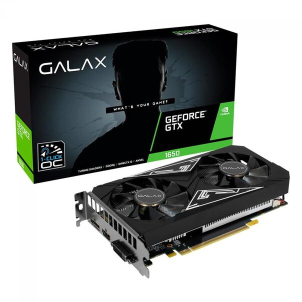 Placa de Vídeo Galax GeForce GTX 1650 EX PLUS 4GB 1-Click OC GDDR6 128-bit 65SQL8DS93E1 image number null