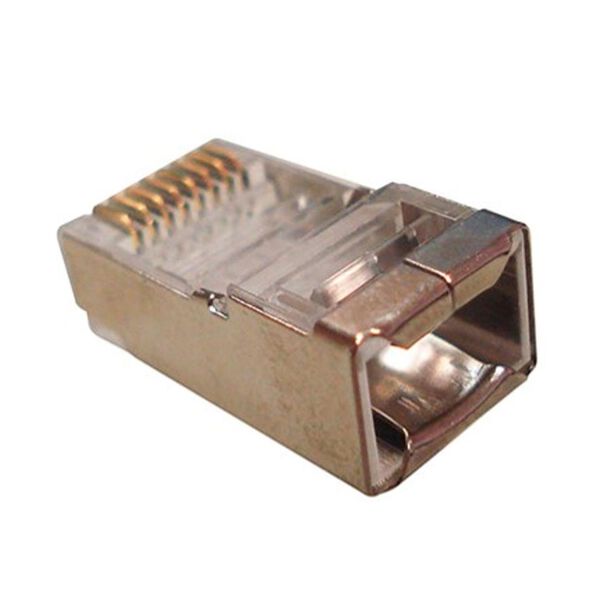 Conector RJ45 CAT.5E Blindado CY-7014 Pacote C  50 PLUGS image number null