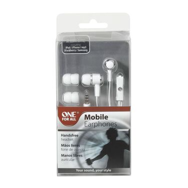 Fone de ouvido tipo earphone com microfone - Mobile image number null