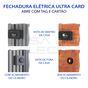 Fechadura Elétrica Agl Ultra Card Ch.Simp Preta