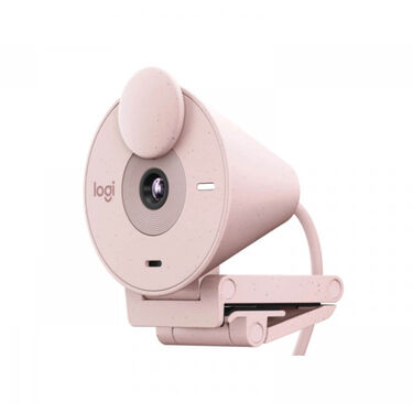 Webcam Logitech Brio 300 Rosa 1080p com Microfone image number null