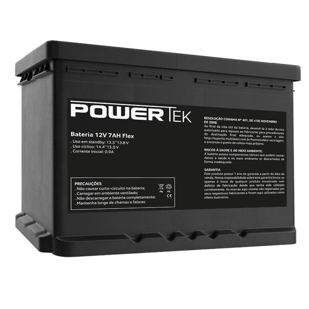 Bateria Powertek 12V 7AH FLEX EN012 image number null
