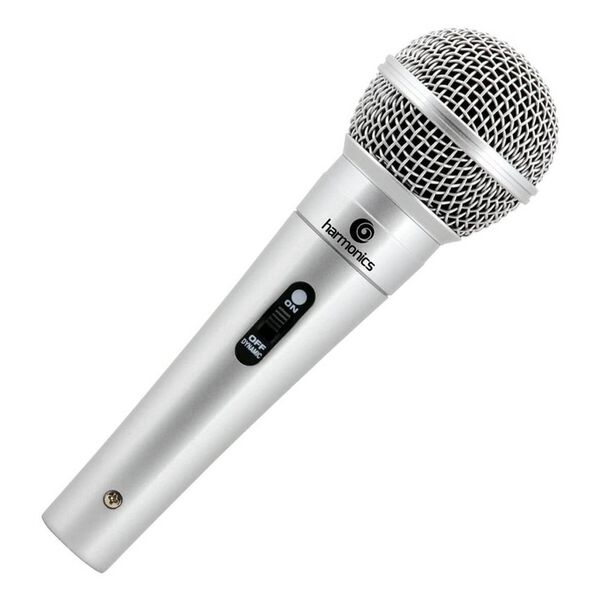 Microfone de Mão Dinâmico Harmonics MDC201 XLR Supercardióide Prata image number null