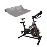 Combo Fitness - Bike Spinning Hb Painel 9kg Uso Residencial e Tapete de Yoga Premium Com Estampa Primavera - ES2203K ES2203K