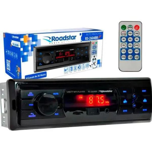 Rádio USB BLUETOOTH RS-2604BR Roadstar image number null