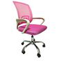 Cadeira de Escritorio PCTOP Home Office FIT Branca com Rosa - 1001