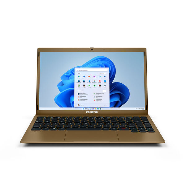 Notebook Positivo Motion C4120F Intel® Celeron® Dual-Core™ 4GB RAM 120GB SSD Windows 11 Home 14” - Dourado - Inclui Microsoft 365 image number null
