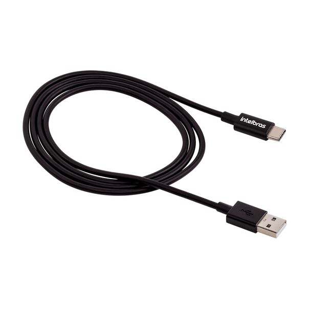 Cabo USB - USB-C 1 2m PVC Preto Intelbras EUAC 12PP image number null