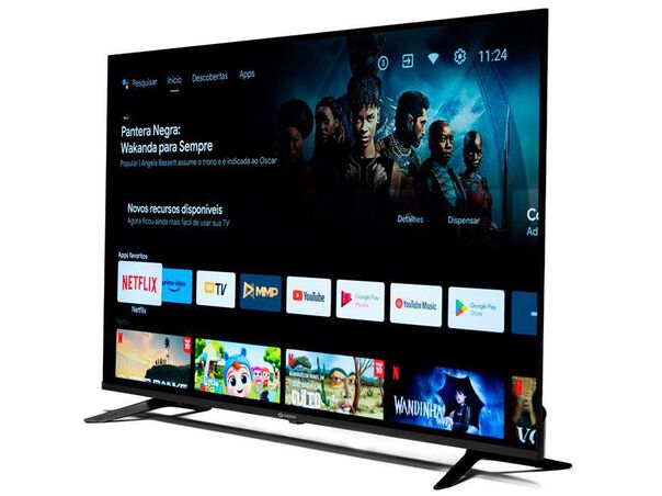 Smart TV 50” 4K DLED Rig Vizzion BR50GUA IPS Android Wi-Fi Google Assistente 3 HDMI 2 USB - 50” image number null