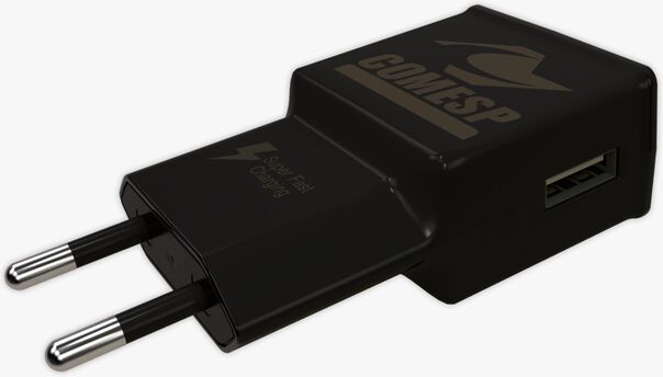Carregador de Viagem USB-A Ultra Rápido Preto 15W Sem Cabo image number null