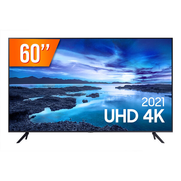 Smart TV LED 60" Ultra HD 4K Samsung 60AU7700GXZD Crystal 3 HDMI 1 USB Bluetooth image number null