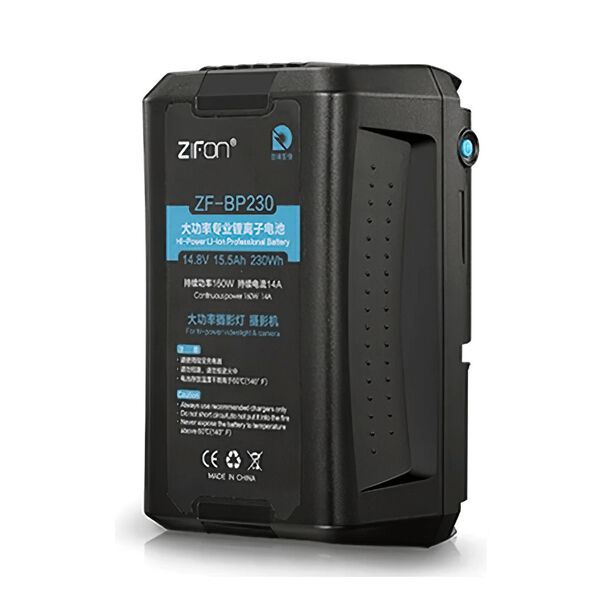 Bateria V-mount Zifon Zf-bp230 Broadcast 230wh - 14.8v Com Saídas Usb E D-tap (15500mah) image number null