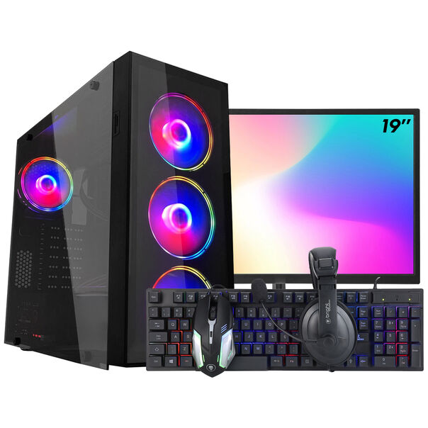 PC Gamer Completo Ark Monitor 19” + Intel Core i7 4770 8GB GT 730 4GB SSD 480GB Linux Combo Gamer image number null