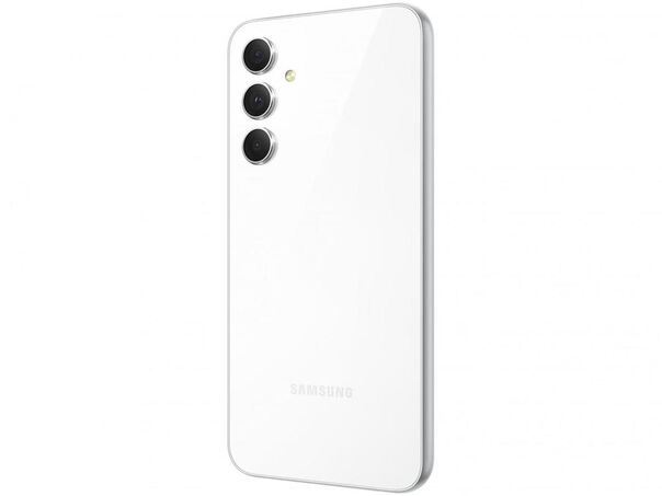 Smartphone Samsung Galaxy A54 256GB Branco Lima 5G Octa-Core 8GB RAM 6 4” Câm. Tripla + Selfie 32MP Dual Chip  - 256GB - Branco image number null