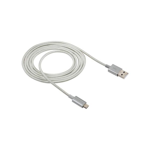 Cabo USB - Micro USB 1 5m nylon branco Intelbras EUAB 15NB image number null