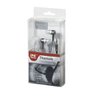 Fone de ouvido tipo earphone com isolador de ruído -Titanium image number null