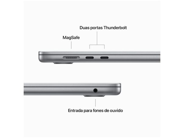Apple Macbook Air 15 3” M2 8GB RAM 256GB SSD Cinza-espacial - Cinza Espacial image number null