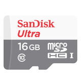 Cartão De Memoria Micro Sd Sandisk 16GB Ultra Classe10 80mb-s