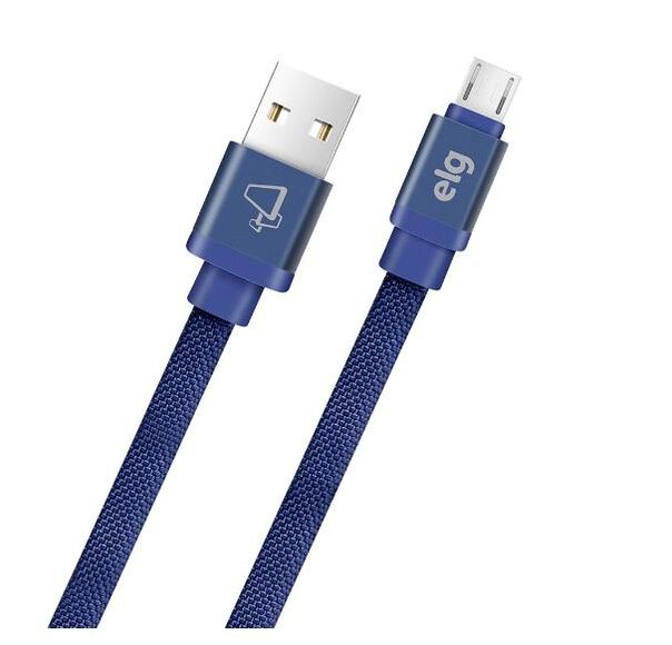 Cabo Micro USB Elg Cnv510be Canvas Azul image number null