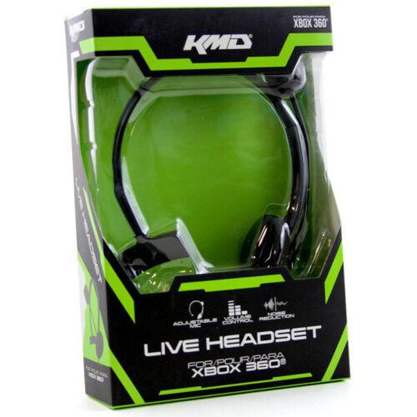 Kmd 360 Live Gaming Wired Headset (preto Com Fio) - Xbox-360 image number null
