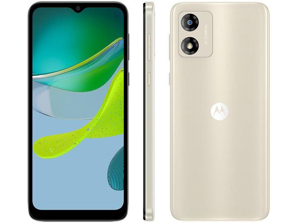 Smartphone Motorola Moto E13 32GB Off-White 4G Octa-Core 2GB RAM 6 5” Câm. 13MP + Selfie 5MP Dual Chip  - 32GB - Off white image number null