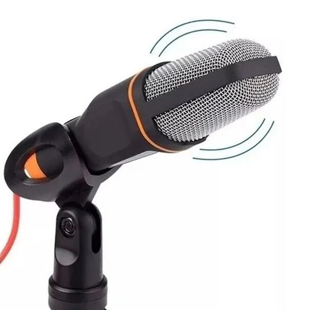 Microfone Condensador Com Tripe Preto image number null