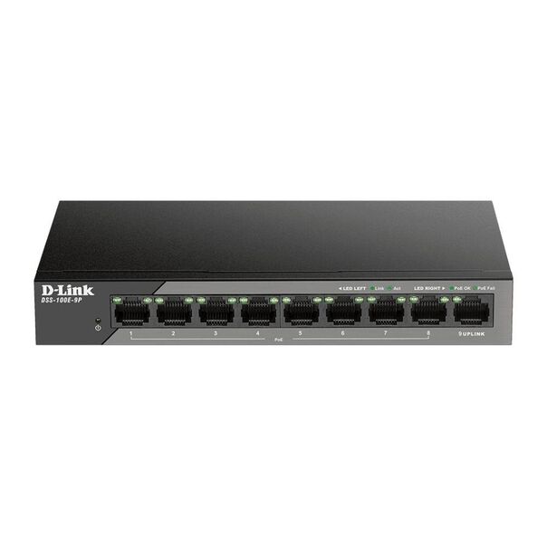 Switch 08 Portas D-LINK DSS-100E-9P Poe FAST image number null