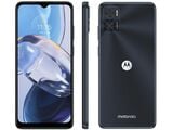Smartphone Motorola Moto E22 128GB Preto 4G 4GB RAM 6 5” Câm. Dupla + Selfie 5MP Dual Chip  - 128GB - Preto