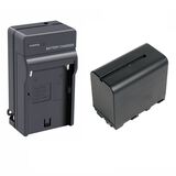 Kit Bateria e Carregador NP-F960 - NP-F970 para Sony  Monitores e Iluminadores de Led