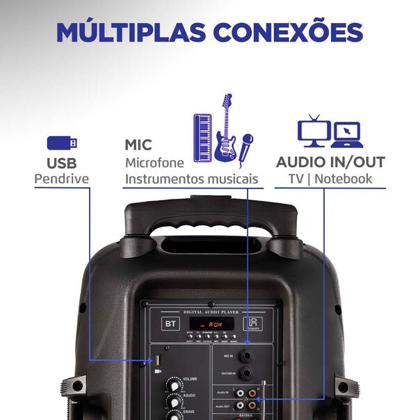 Caixa Amplificada Connect Power Plus Mondial CM-550 CAIXA AMPLIFICADA CM-550 BIVOLT . image number null