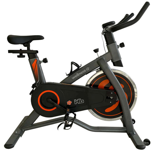 Combo Fitness - Bike Spinning Hb Painel 9kg Uso Residencial e Barra de Exercícios Suporta até 150Kg - ES2431K ES2431K image number null