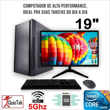 COMPUTADOR COMPLETO 19”  INTEL i7-3.4Ghz 8GB SSD500GB + HD 1TERA image number null