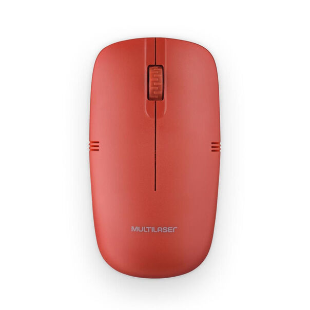 Mouse Sem Fio Light Conexão Usb 1200dpi 3 Botões Design Slim Vermelho - MO289 MO289 image number null