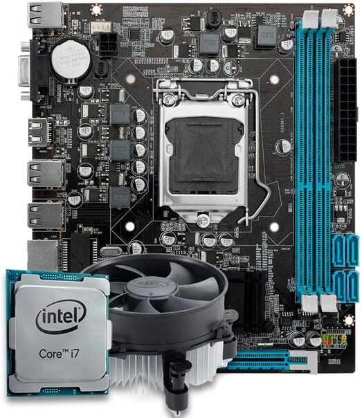 Kit Upgrade Intel Core i7 Terceira Geração Placa Mãe H61 LGA1155 image number null