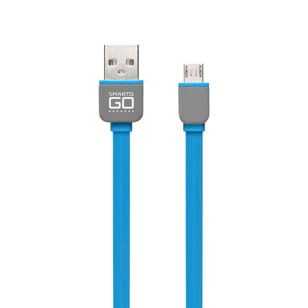 Cabo USB 2.0 e Micro USB de 5 Pinos Smartogo com Cabo de 2 Metro de Comprimento Azul Multilaser - WI312A WI312A image number null
