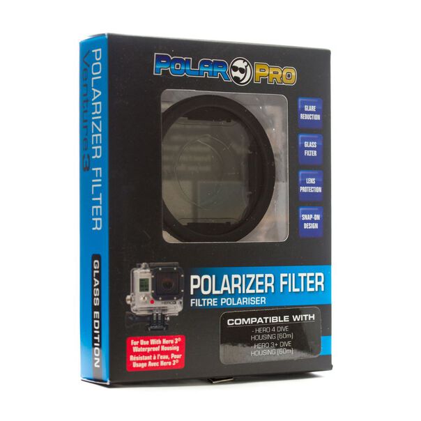 Filtro de lente polarizador para caixa estanque de câmera GoPro image number null