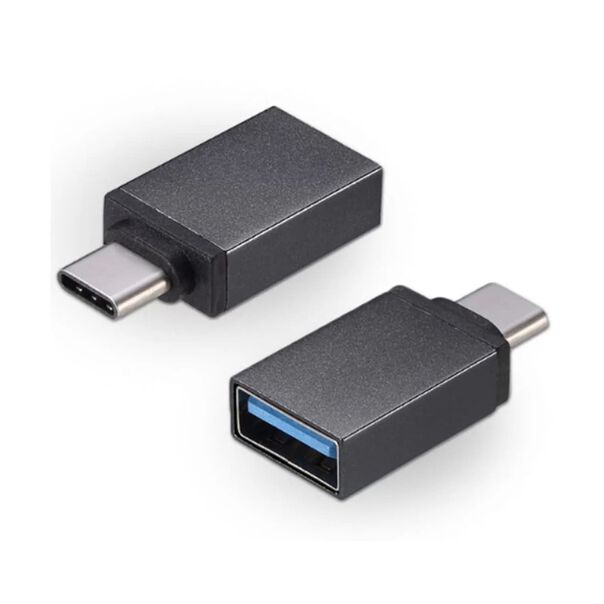 Mini Adaptador OTG Fêmea USB para Tipo-C USBC Macho image number null