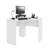 Mesa de Canto para Computador 90x90cm Branco Fosco Multi - EI076 EI076
